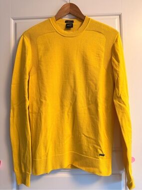 BOSS Bright Yellow Crewneck Sweater